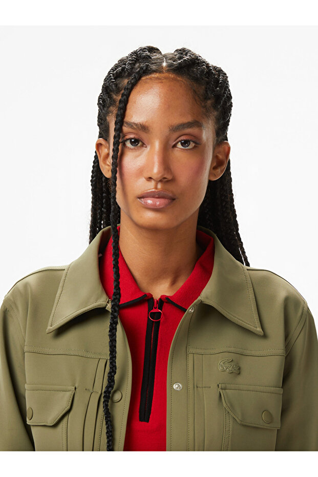 Polo Collar Twill Jacket - 2