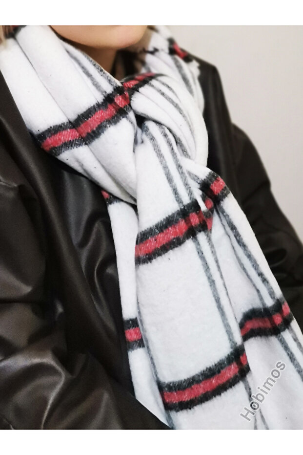 شال سميك ذو ملمس ناعم منقوش - 5