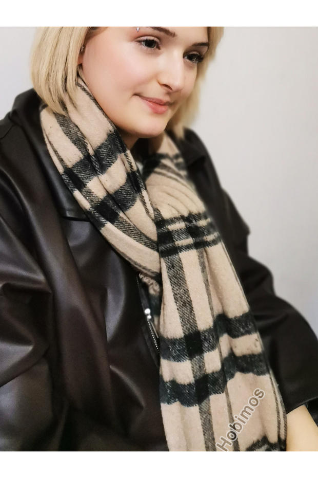 شال سميك ذو ملمس ناعم منقوش - 3