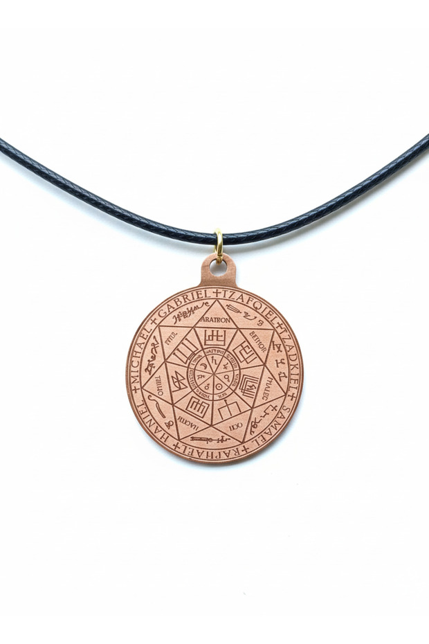 Seven Archangels Protection Seal Copper Pendant