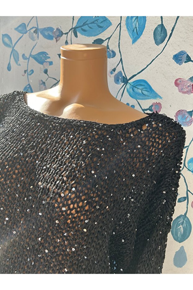 butik el örgüsü pullu bluz - 3