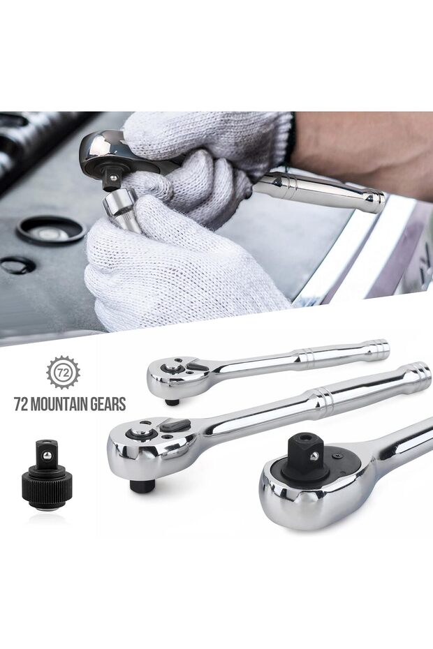 201-Piece Mechanical Socket Set with Case - 5