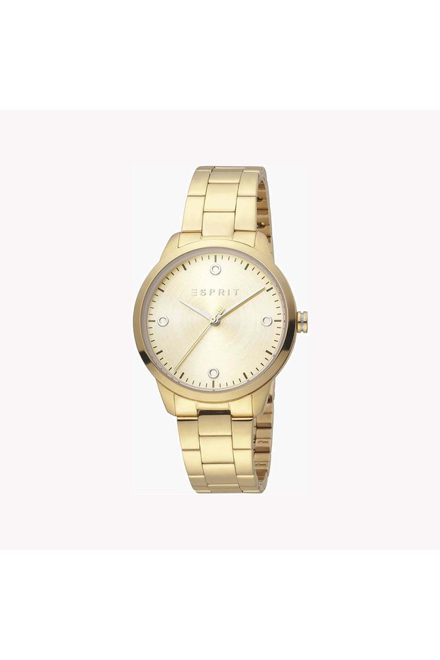 Women's Gold Stainless Steel Watch, Champagne Dial | Es1l171m0015