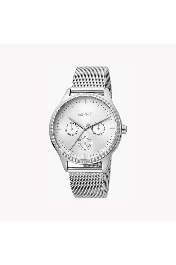 Women's Silver Stainless Steel Watch, Silver Dial | Es1l202m0045