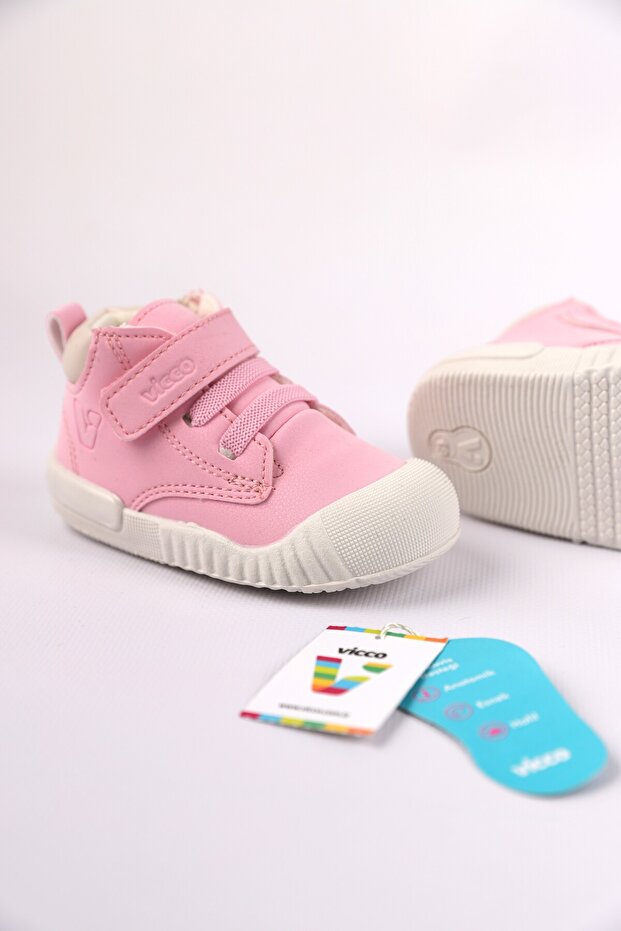 Paw 19-21 Numara Anatomik Kız Çocuk Pembe Bot – Hafif, Esnek ve Rahat - 1