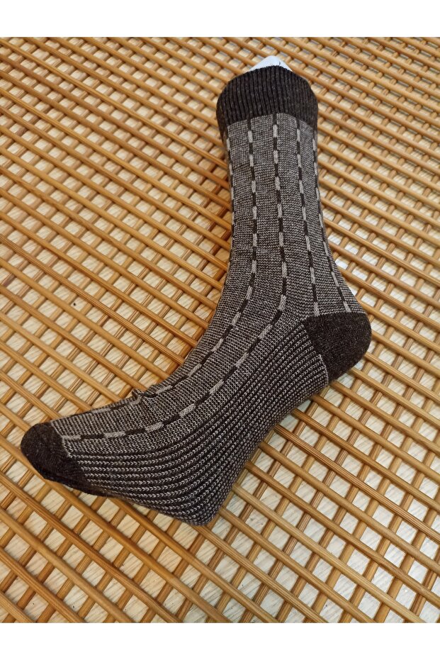Lambswool Patterned 3-Piece Men's Socks - 2