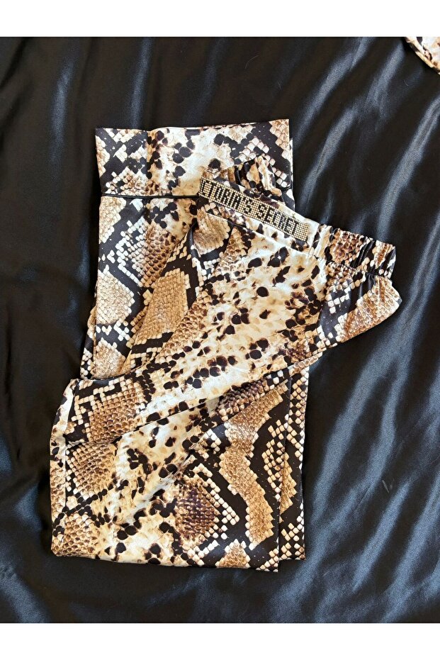 Snake pattern satin set - 2