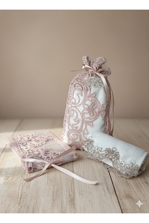 Lace Pouch Promise Engagement Wedding Car Towel Gift Towel Hand Towel Kitchen Towel 30X50 cm