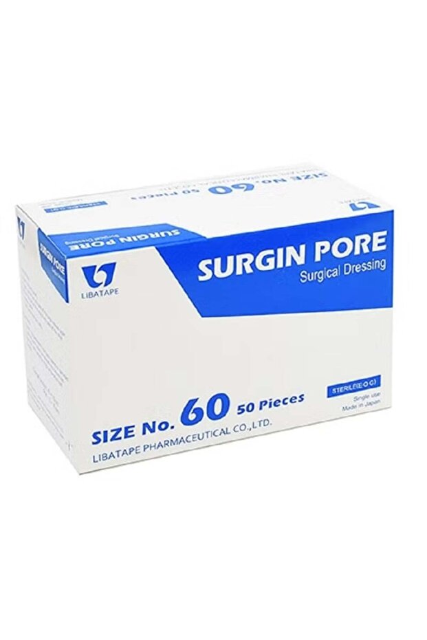 ضمادة جراحية SURGIN PORE مقاس 60 - لاصق طبي معقم، قابل للتنفس