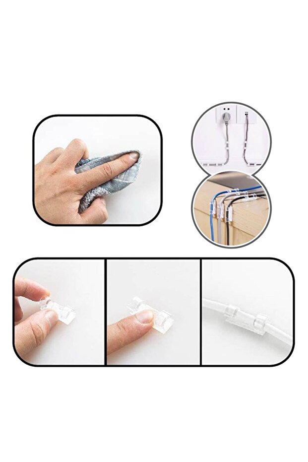 Transparent Cable Hooks - 1