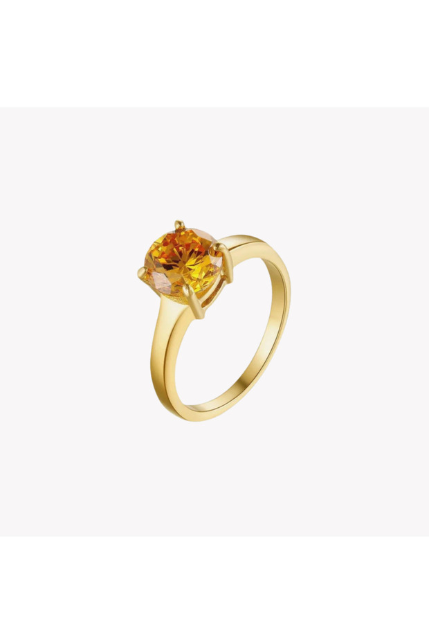 Women's Gold Stainless Steel Ring | Zfrg002grg