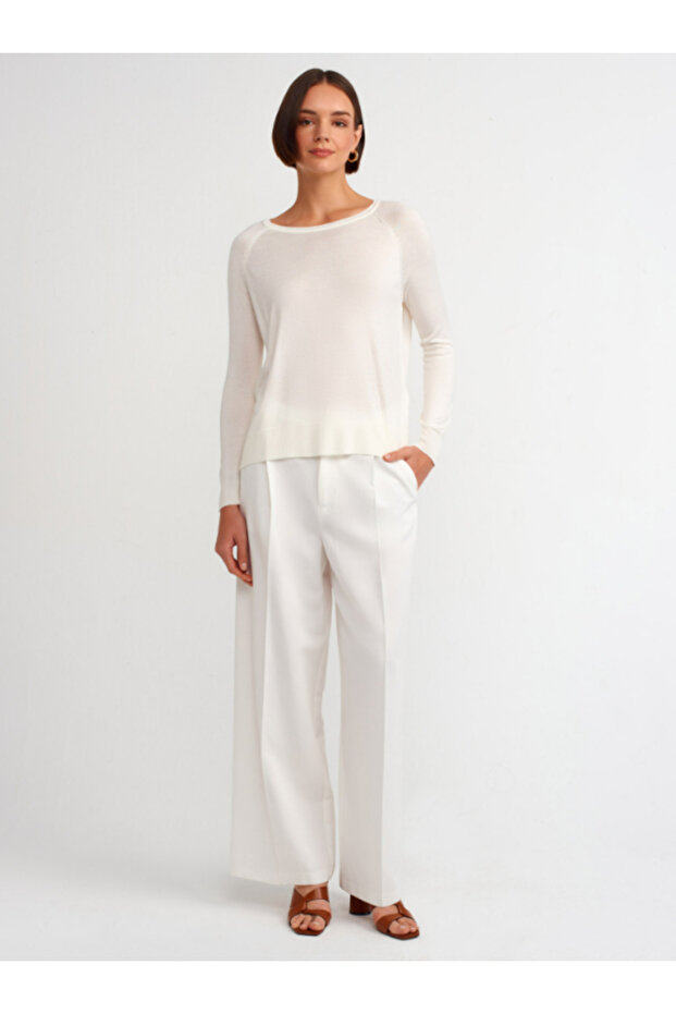 Bisiklet Yaka Basic İnce Triko - 3