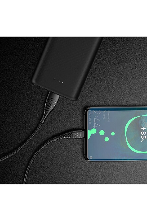 Data cable Veger V104, Type-C, 2.4A, Black - 6