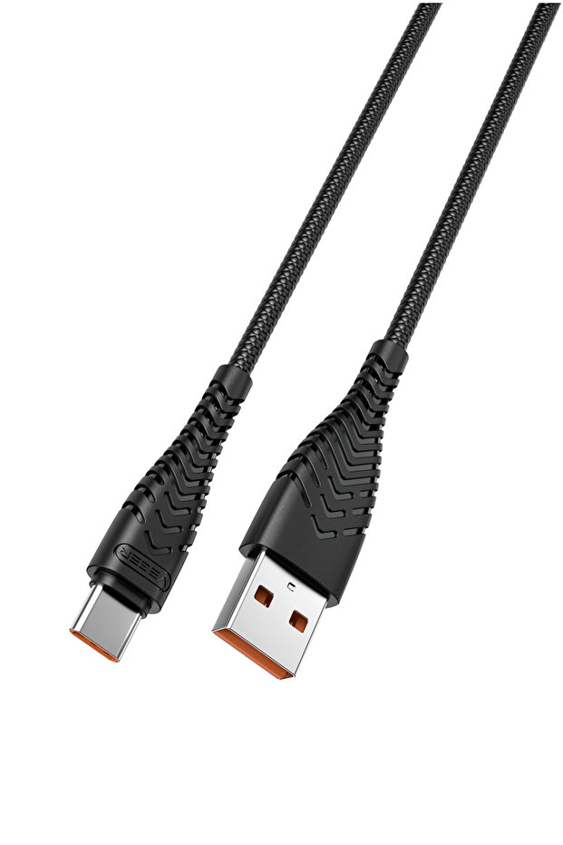 Data cable Veger V104, Type-C, 2.4A, Black - 1