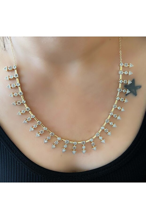 Special Series Spear Necklace 47+6Cm-Gold Color Acr7355