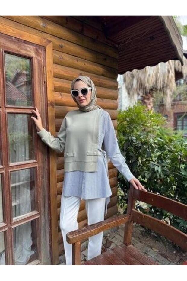 GÖMLEK DETY.BAĞLAMALI TUNİK MB21.322 ÇAĞLA - 1