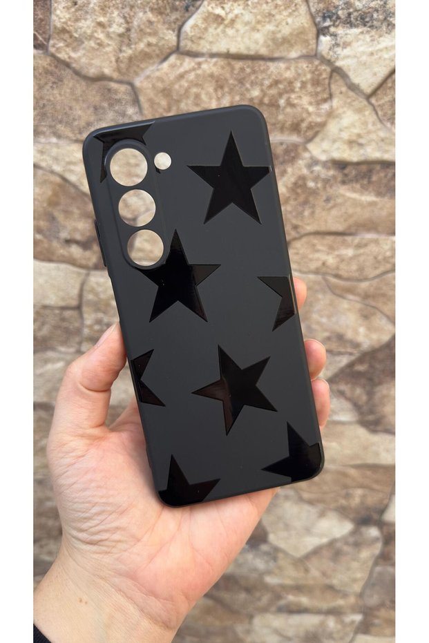 Samsung Galaxy S23 Compatible Star Silicone Shock-Absorbing Classic Protective Rubber Case