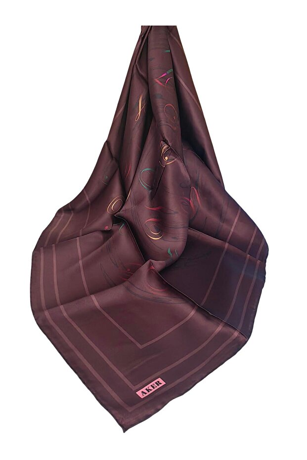 Silk Crepe Satin Scarf 2026 Winter Season 9091701-341