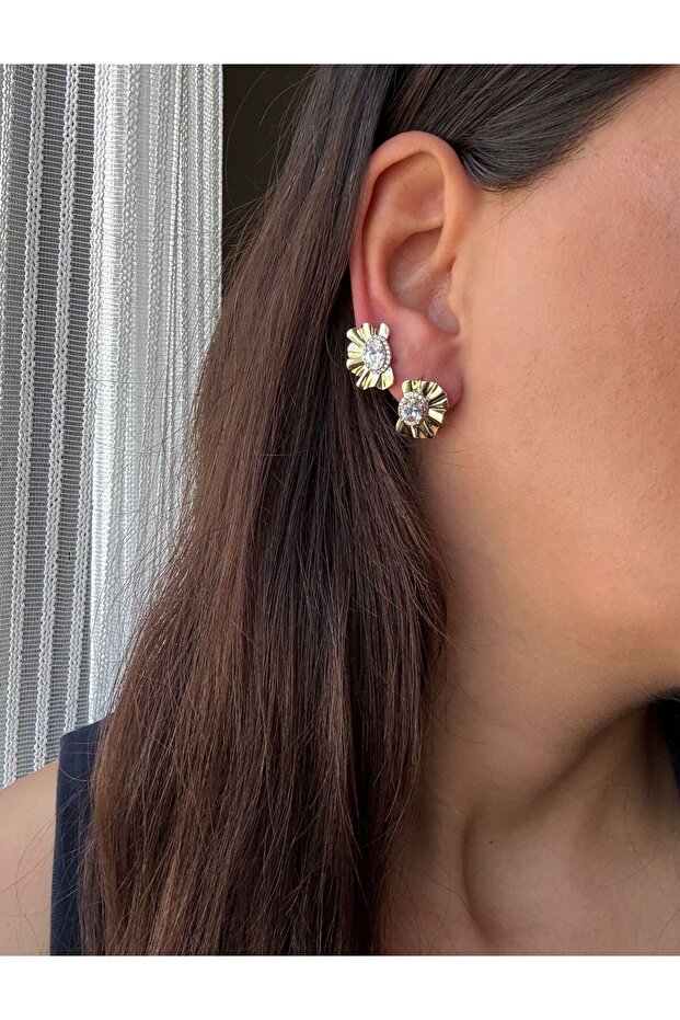Xuping Steel Gold Earrings