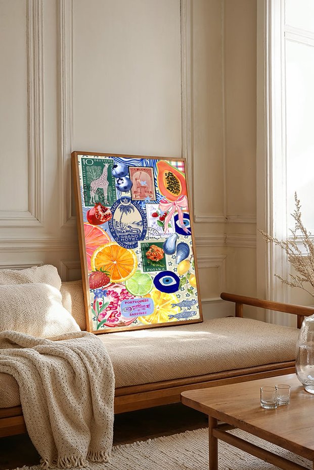 One Piece Wooden Framed Living Room Hall Kitchen Painting Tk2043