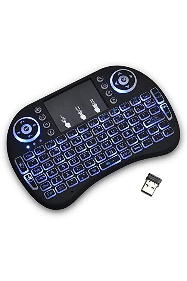 Wireless keyboard and touch mouse compatible with Android TV boxes, Google TV boxes, and Xbox. - 1
