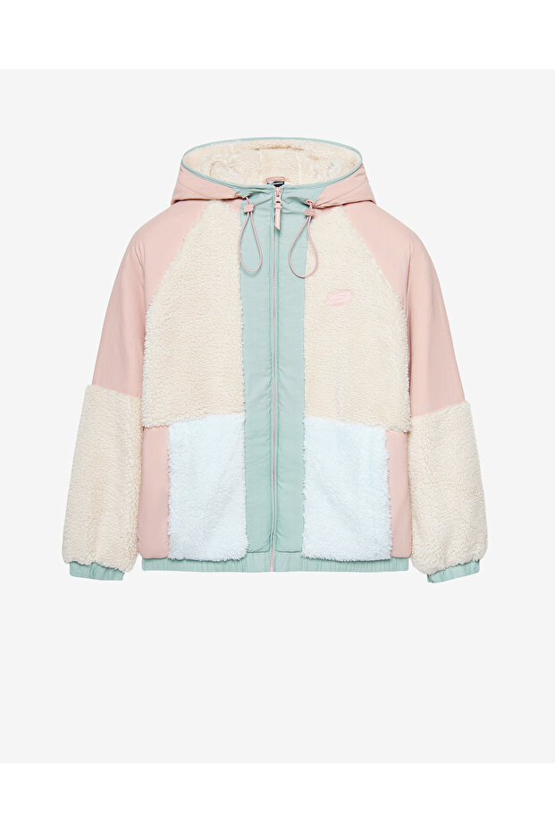 Skechers W Outdoor Fleece Full Zip Sherpa Kadın Pembe Mont S232311-0273