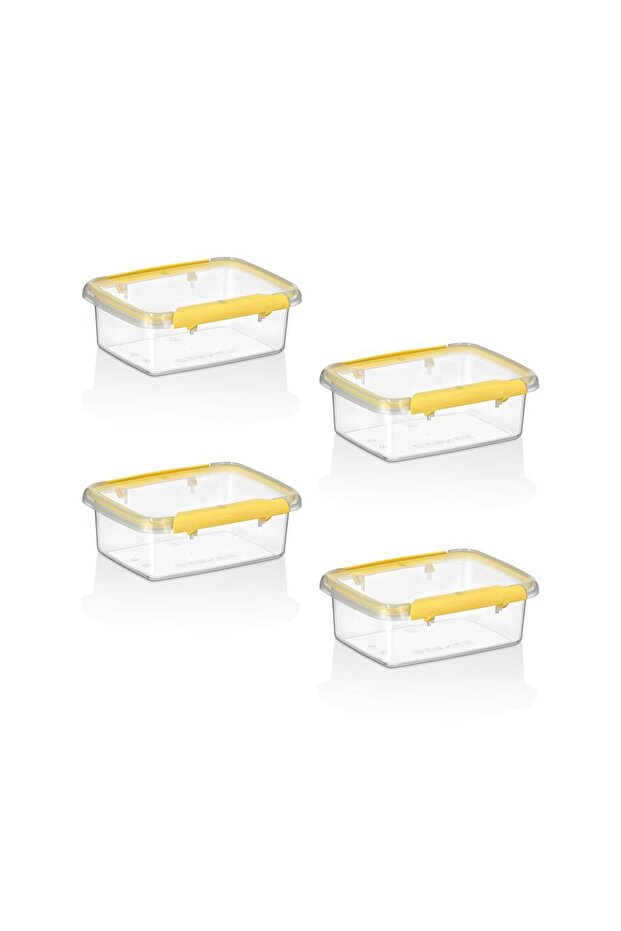 Set of 4 Press - Lock Storage Containers 360 ml - 1