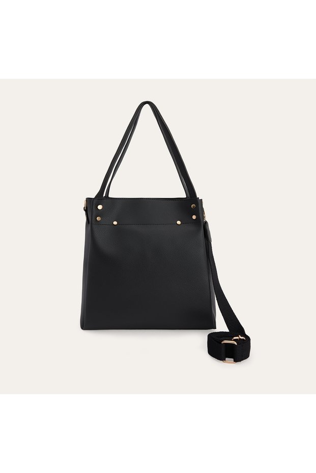 Women's Brown Strap Detailed Shoulder Bag