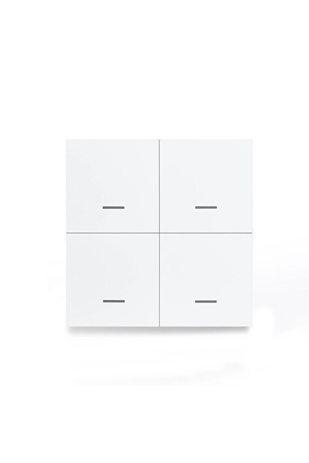 4gang Smart ZigBee Switch 4 Gang Scenario 12 Scene Switch Push Button Controller Support DeCONZ Zigb - 1