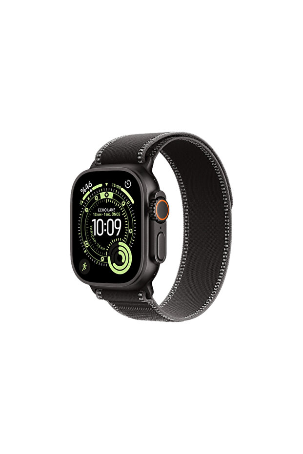 Watch Ultra 3 GPS + Cellular 49mm Black Titanium Case with Black/Charcoal Trail Loop - S/M M