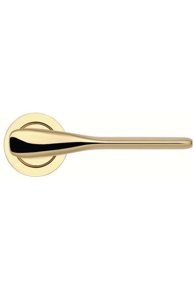 Mia Metal Özen Matte Gold Interior Door Handle Set | Room Type Door Handle Set