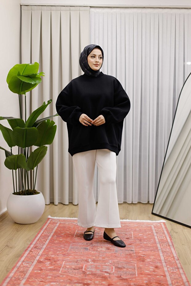 OVERSİZE SWEAT 3 İPLİK ŞARDONLU - 2