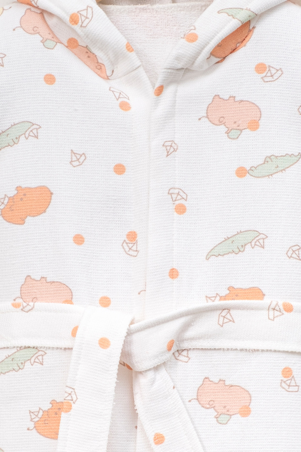 رداء حمام من القطن بنسبة 100% بنمط حيوانات لطيفة - 2