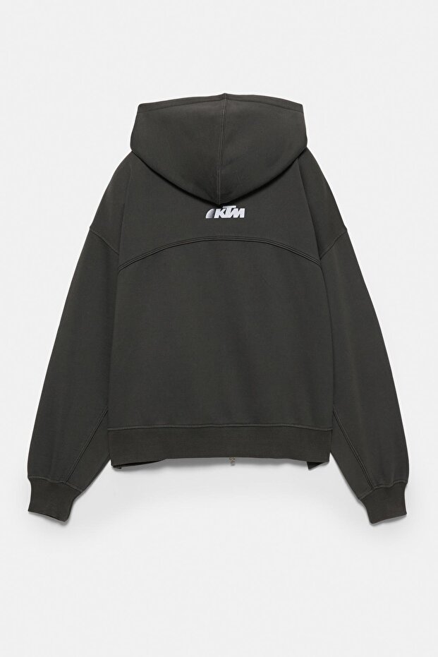 KTM x STWD fermuarlı kapüşonlu sweatshirt - 5