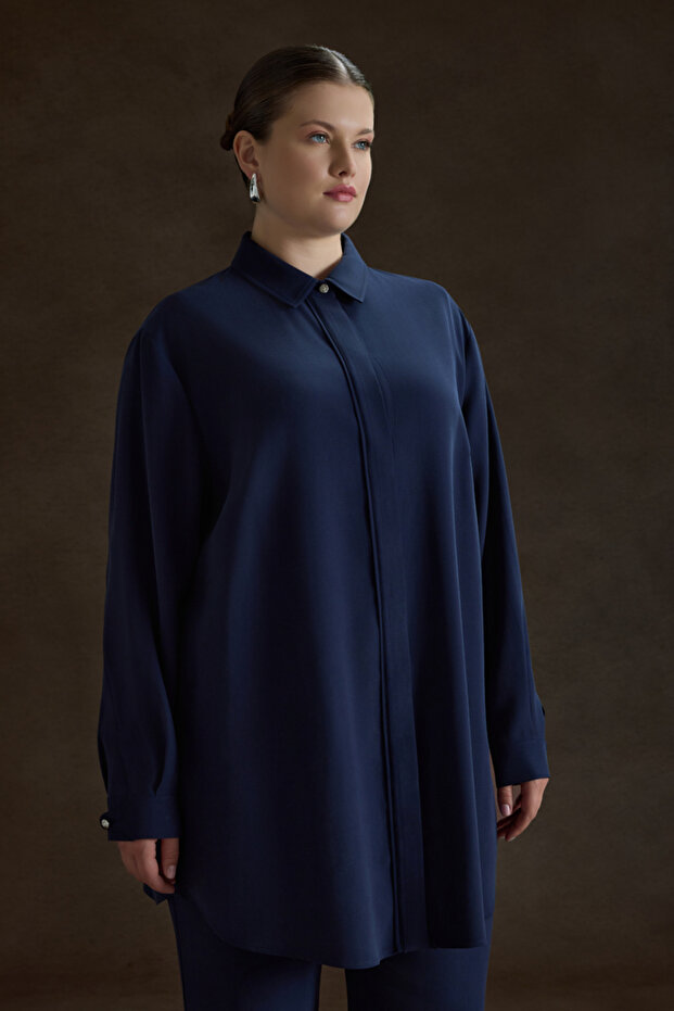Lacivert Tunik - 4