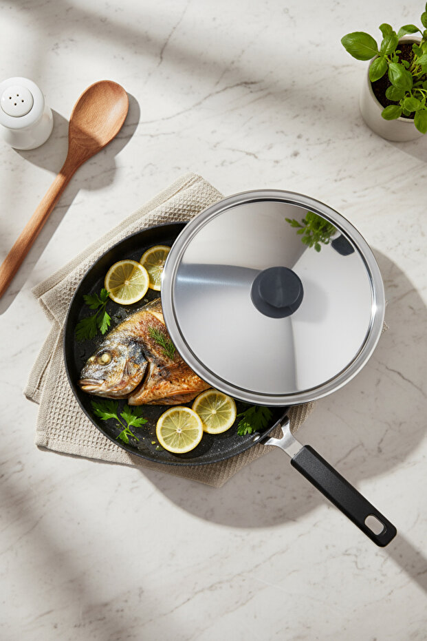 Wave 32cm Granit Balık Tavası - 1