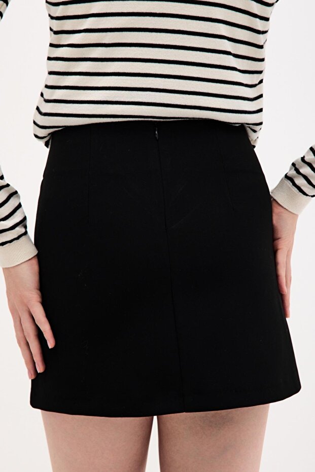 Pamuk Basic Mini Çan Siyah Etek - 8