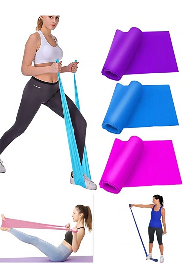 90×7.5 cm Pilates Band (Blue) – Stretching & Exercise Resistance Band