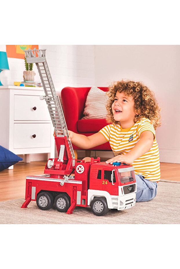 Kırmızı Oyuncak İtfaiye Aracı - 7