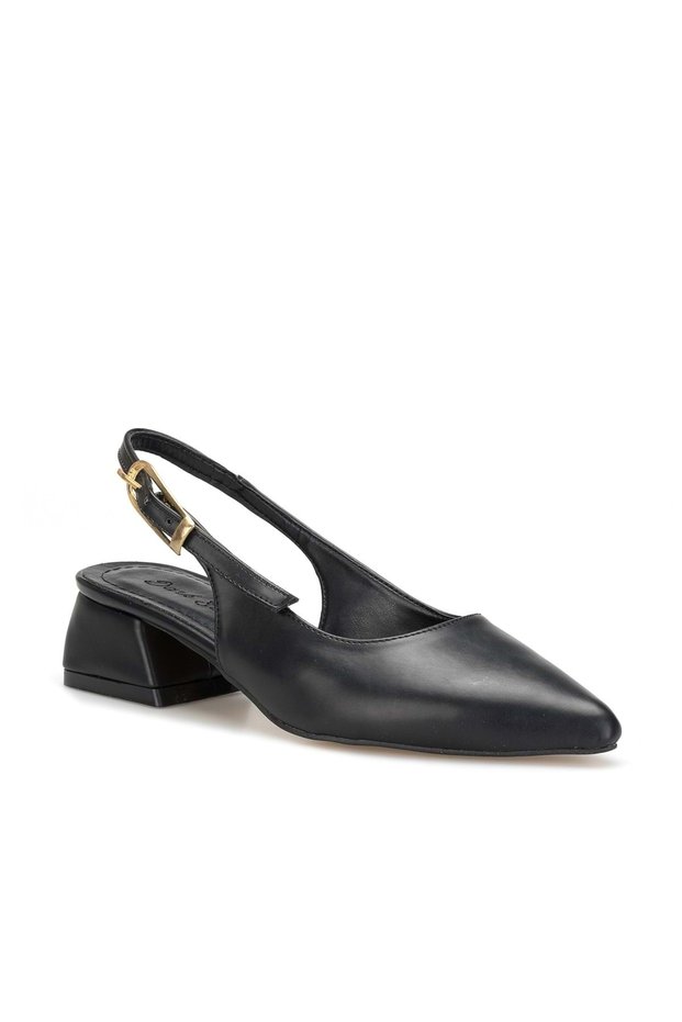 Ds Spillo-303 Black Women's Daily Classic Heeled Shoes