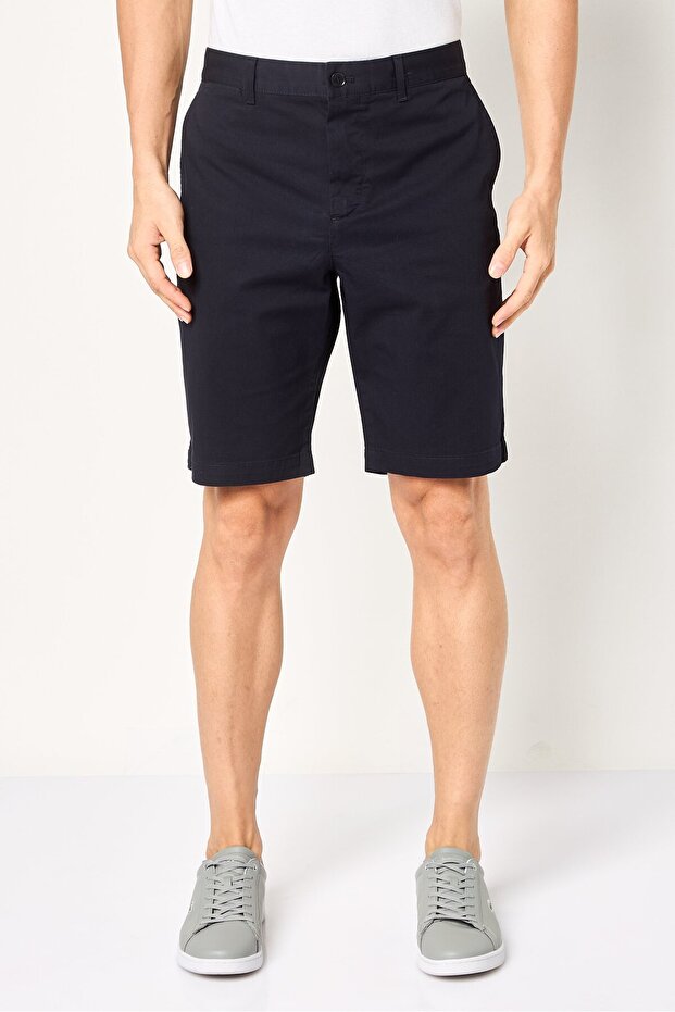 شورت تشينو سادة للرجال، أزرق داكن - 1