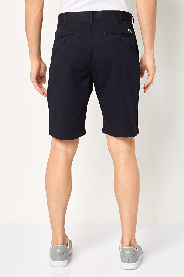 شورت تشينو سادة للرجال، أزرق داكن - 4