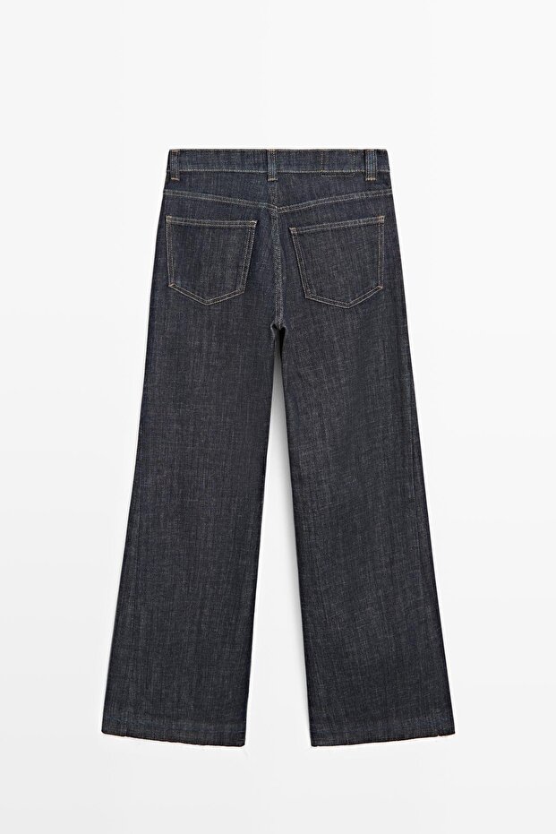 İspanyol paça yüksek bel jean - 8