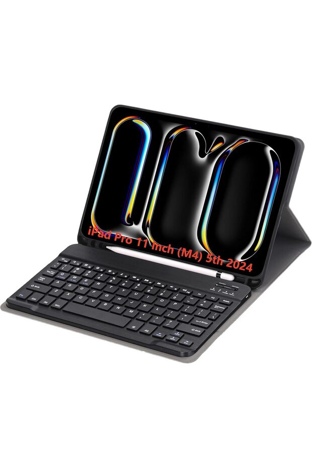 Slim Candy Colors Keyboard Case for iPad Pro 11in (M4) 5th Gen 2024 - Black