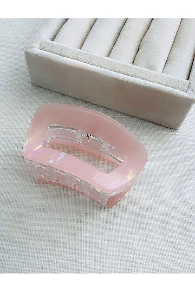 Pearlescent Bone Detail Acrylic Latch Buckle (6.5 cm X 3.5 cm)