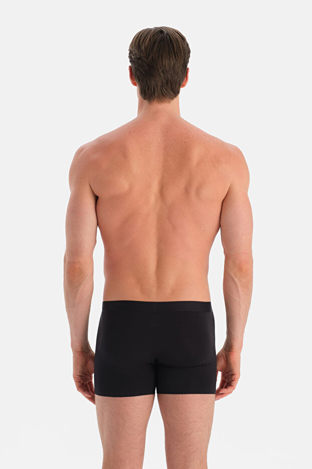 Siyah Düz Micro Modal Boxer - 2