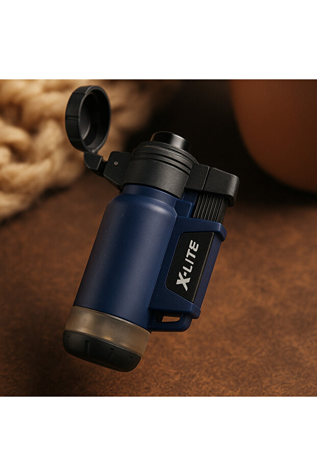 X-Lite Rüzgar Geçirmez Torch Çakmak – Doldurulabilir, Şık ve Güçlü Alevli Gazlı Çakmak - 3