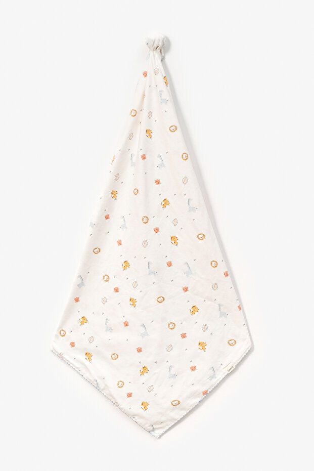 حيوانات لطيفة منقوشة مقاس 75x100 سم. بطانية من الفلانيل - 2