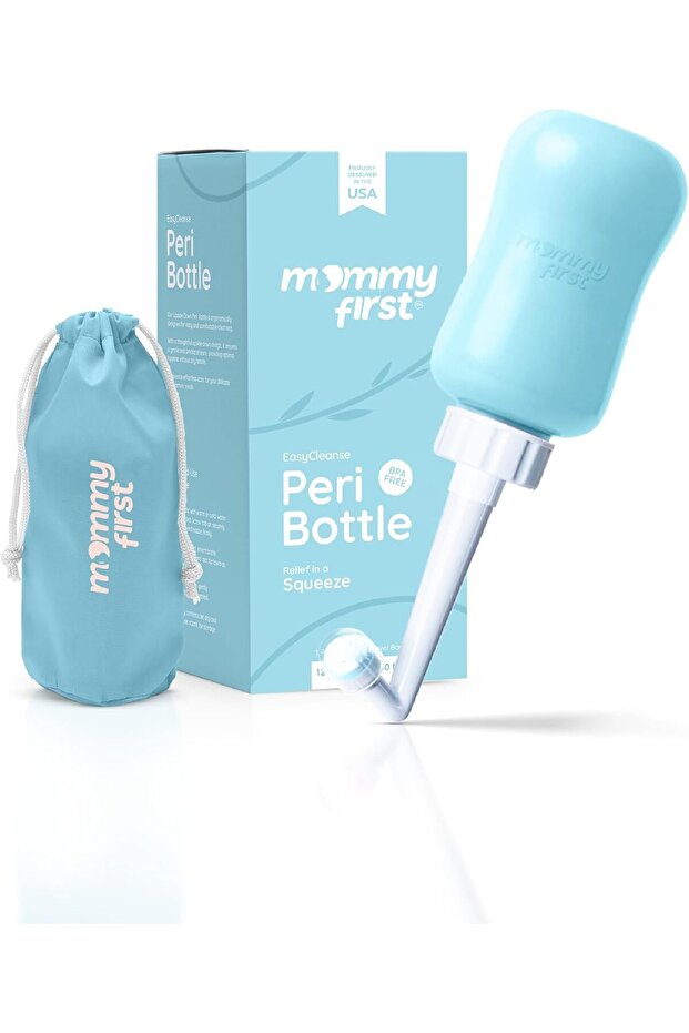 ® Peri Bottle for Postpartum Care | Upside Down Bidet for New Moms | Blue 12.2 OZ