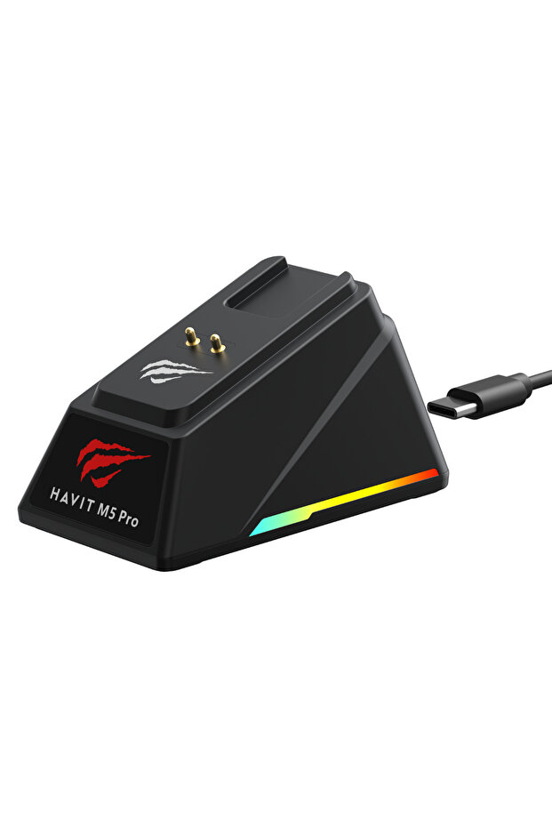 Gamenote M5 PRO Superlight Kablosuz Gaming Mouse - 30.000 DPI, PAW3950 - RGB Şarj Standlı - Ekranlı - 11